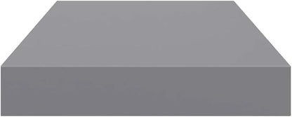 Gray Honeycomb Floating Wall Shelves Set of 4, MDF and Metal Medium Wall Shelf with Matte Finish for Living Room Bedroom Storage and Display