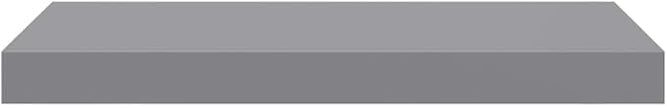 Wall Shelf Set of 4 Gray Honeycomb MDF Metal Medium Floating Shelves for Modern Storage and Display