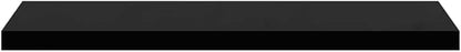 High Gloss Black Floating Wall Shelf Honeycomb MDF Metal Modern Design Storage Display Compact Versatile Installation