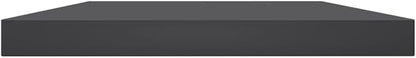 Set of 4 Wall Mounted Floating Shelves, 23.6 Inch Engineered Wood Decorative Wall Storage Ledges for Living Room, Bedroom, Kitchen, Grey Matte Finish