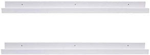 AZSKY 36 Inch Picture Ledge Shelf Floating Shelves Wall Mounted Set of 2 White