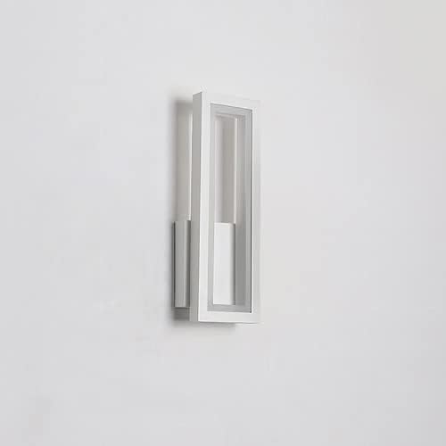 LED Wall Light Modern Metal Wall Sconce Lighting 16W Bedside Wall Lamp, Nordic Rectangle Wall Sconces Indoor Wall Wash Lights for Living Room Bedroom Bedside Hallway