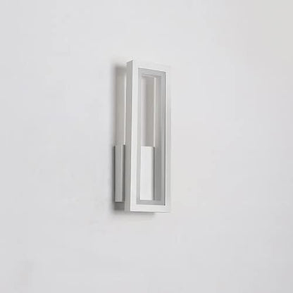 LED Wall Light Modern Metal Wall Sconce Lighting 16W Bedside Wall Lamp, Nordic Rectangle Wall Sconces Indoor Wall Wash Lights for Living Room Bedroom Bedside Hallway