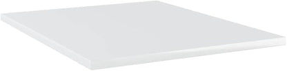 Set of 4 Floating Wall Shelves, Modern High Gloss White Engineered Wood Display Shelves for Living Room, Bedroom and Office, 15.7 x 15.7 inch