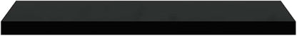 Black Honeycomb Floating Wall Shelf Set of 2, MDF and Metal Modern Shelves for Home Decor, 31.5 Inch with Matte Finish for Living Room Office