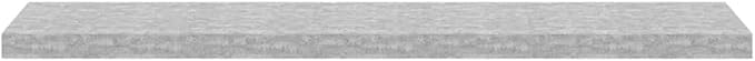 Concrete Grey Honeycomb MDF Floating Wall Shelf with Invisible Mounting System for Modern Interiors, 4-Piece Set, Minimalist Design, Durable Storage Solution