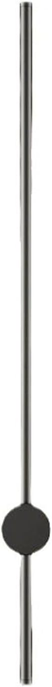 Minimalist Black LED Wall Light - 3-Color Adjustable Sconce for Bedroom & Living Room - 350° Rotatable Aluminium Design (100cm)(Black,80cm)