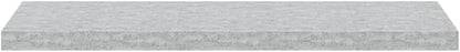 Gray Honeycomb MDF Floating Wall Shelf 35.4 Inches Long with Metal Brackets for Modern Home Storage and Display