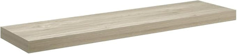 Floating Wall Shelf Oak Honeycomb MDF Metal Standard Mounting 35.4 Inch Long 9.3 Inch Wide 1.5 Deep for Books and Decor Display Storage Modern Home Decor