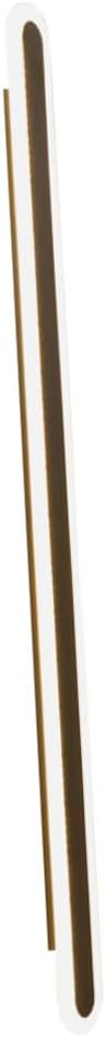 Minimalist Long Strip LED Wall Light Black Frame Warm Bedroom and Corridor Sconce Lamp Iron Bedside Fixture for Aesthetic Indoor Hallway