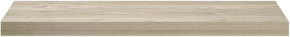Oak Honeycomb Floating Wall Shelf, Large MDF Wall Mounting Shelf for Living Room Bedroom Office, 31.5x9.3 Inches, Modern Minimalist Storage Display Unit with Easy