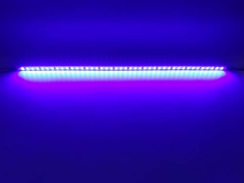 ICIH Under Cabinet LED Lighting 10Pack Rigid DC 12V LED Light Strip Light Super Bright Led Bar - Blue SMD5630 9W 84LED Double Row 0.5m/20in for Kitchen,Counter,Shelf,Showcase