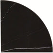 Black Marble Corner Shower Shelf, 9 Inch Carrara White Marble Corner Shelf for Bathroom Shower Decor, Wall Mounted, Polished, 1 Pcs