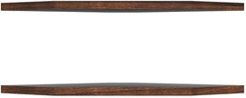 Homode Corner Shelf Wall Mount, Set of 2 Floating Corner Shelf Organizer for TV Accessories, Speaker, Cable Box, Game Console, Storage for Bathroom Kitchen Living Room Bedroom, Rustic Brown