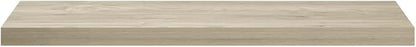 Oak Honeycomb MDF Floating Wall Shelf with Metal Standard Mounting, 35.4 Inch Long Modern Storage for Books and Decor, Easy Installation and Maintenance, Versatile Indoor