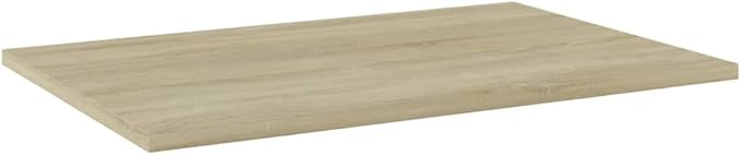 Set of 8 Sonoma Oak Floating Wall Shelves, 23.6x23.6 Inch Minimalist Engineered Wood Storage Shelving for Living Room, Kitchen and Home Decor