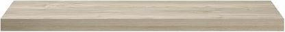 Wall Shelf Set of 2 Oak Honeycomb MDF, Metal Medium Floating Shelves for Living Room Bedroom Office, Modern Matte Finish Storage Display Unit for Books Decor