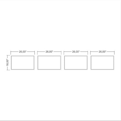 Peel and Stick Wall Molding Kit, Ready to Assemble Wainscoting Panels, Pre-Cut Molding Trim for Home and Office Interrior Wall Decor, DIY, Premade (4 Frames)