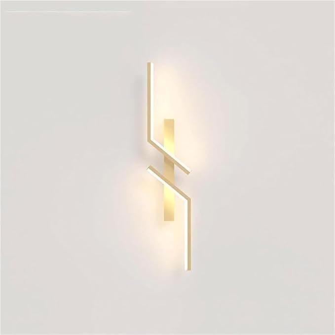 Linear Wall Sconce Modern Nordic Up Down 3-Color Wall Lamp for Living Room Bedroom Hallway(Dark)