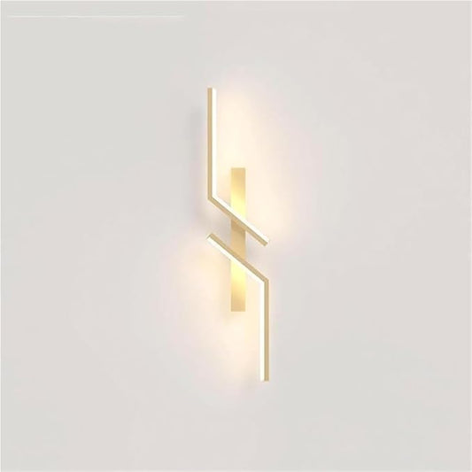 Linear Wall Sconce Modern Nordic Up Down 3-Color Wall Lamp for Living Room Bedroom Hallway(Dark)
