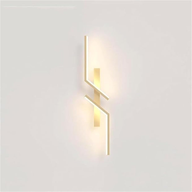 Linear Wall Sconce Modern Nordic Up Down 3-Color Wall Lamp for Living Room Bedroom Hallway(Dark)