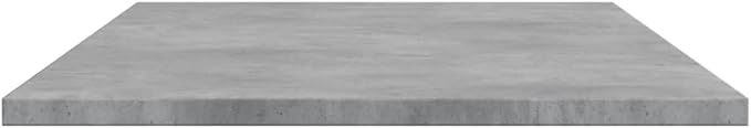 Set of 4 Floating Wall Shelves, Concrete Grey Engineered Wood Decorative Display Ledges, Modern Minimalist Storage Shelves for Living Room, Bedroom, and Home Office