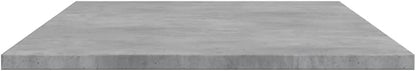 Set of 4 Floating Wall Shelves, Concrete Grey Engineered Wood Decorative Display Ledges, Modern Minimalist Storage Shelves for Living Room, Bedroom, and Home Office