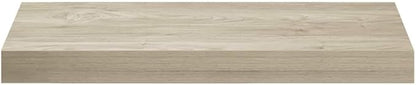 Wall Shelf Set of 4 Oak Honeycomb MDF with Invisible Mounting System, Modern Floating Shelves for Living Room Bedroom Display, Durable Metal Brackets, Easy to Install