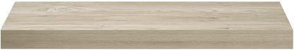 Floating Wall Shelf Oak 23.6"x9.3"x1.5" MDF with Invisible Mounting System for Displaying Awards Books Collectibles Ornaments, Durable Honeycomb MDF and Metal Frame, Modern