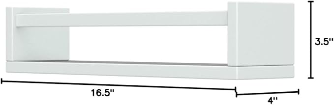 Forbena Floating Nursery Book Shelves for Wall Set of 4, White Wall Bookshelf for Kids Room, Small Wood Book Shelf Bookshelves for Baby Teen Boys Girls Bedoom Bathroom Toy and Decor Storage