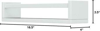 Forbena Floating Nursery Book Shelves for Wall Set of 4, White Wall Bookshelf for Kids Room, Small Wood Book Shelf Bookshelves for Baby Teen Boys Girls Bedoom Bathroom Toy and Decor Storage