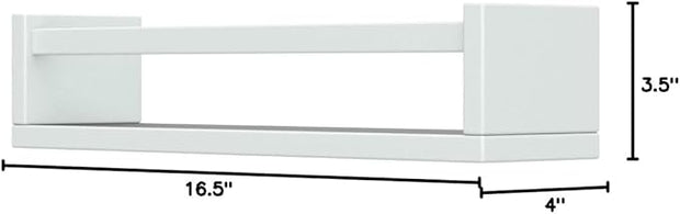 Forbena Floating Nursery Book Shelves for Wall Set of 4, White Wall Bookshelf for Kids Room, Small Wood Book Shelf Bookshelves for Baby Teen Boys Girls Bedoom Bathroom Toy and Decor Storage