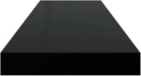 Black Honeycomb Floating Wall Shelf with Metal Frame, 31.5 x 9.3 x 1.5 Inches, Modern Matte Finish for Displaying Books and Decorative Items, Space-Saving Mounted Shelf
