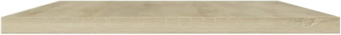 Set of 8 Sonoma Oak Floating Wall Shelves, 23.6x23.6 Inch Minimalist Engineered Wood Storage Shelving for Living Room, Kitchen and Home Decor