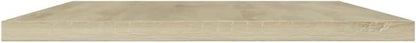 Set of 8 Sonoma Oak Floating Wall Shelves, 23.6x23.6 Inch Minimalist Engineered Wood Storage Shelving for Living Room, Kitchen and Home Decor