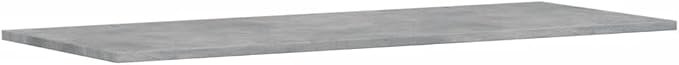 Set of 4 Floating Wall Shelves, Concrete Grey Engineered Wood Decorative Display Ledges, Modern Minimalist Storage Shelves for Living Room, Bedroom, and Home Office