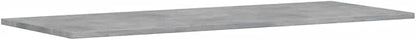 Set of 4 Floating Wall Shelves, Concrete Grey Engineered Wood Decorative Display Ledges, Modern Minimalist Storage Shelves for Living Room, Bedroom, and Home Office