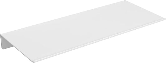 Danpoo Small Floating Shelf for Wall Storage, Mini Display Shelf for Collectibles, Metal Wall Shelf for Bathroom/Living Room/Kitchen/Bedroom(White, 8")
