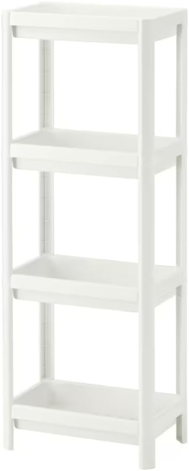 HIEEY 4 Tier Bathroom Shelf,Bathroom Rack, Shelves Organizer, for Bathroom Laundry Pantry Kitchen Narrow Places
