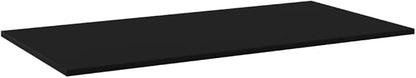 Set of 4 Wall Mounted Floating Shelves, 39.4 Inch Minimalist Engineered Wood Storage Shelf for Living Room, Bedroom and Home Office Display, Black