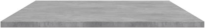Set of 4 Floating Wall Shelves, 39.4 Inch Modern Concrete Grey Engineered Wood Storage Shelving for Living Room, Bedroom, Home Office Decor