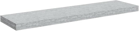 Gray Honeycomb MDF Floating Wall Shelf 35.4 Inches Long with Metal Mounting Hardware for Modern Home Storage and Display