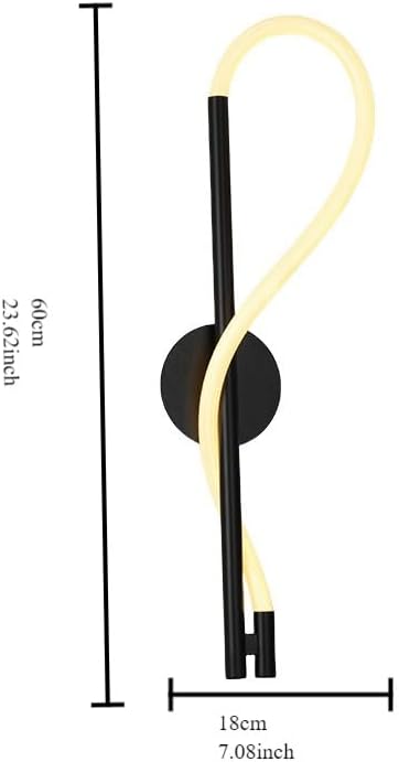 Luxury Minimalist Wall Sconce - Dimmable 3-Color Changing Designer Light for Dining Room, Bedroom, Living Room & Hallway