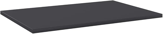 Set of 8 Wall Mounted Floating Shelves, 23.6x15.7 Inch Engineered Wood Storage Boards for Living Room, Bedroom Decor, Minimalist Matte Grey Shelf Organizer