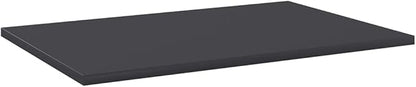 Set of 8 Wall Mounted Floating Shelves, 23.6x15.7 Inch Engineered Wood Storage Boards for Living Room, Bedroom Decor, Minimalist Matte Grey Shelf Organizer
