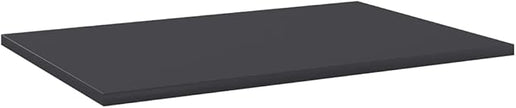 Set of 8 Wall Mounted Floating Shelves, 23.6x15.7 Inch Engineered Wood Storage Boards for Living Room, Bedroom Decor, Minimalist Matte Grey Shelf Organizer