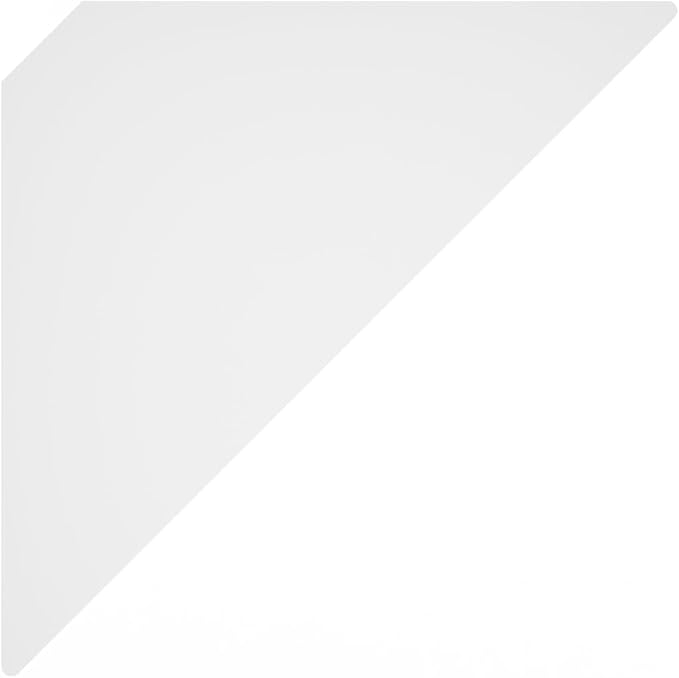 Furinno Rossi Triangle Corner Floating Shelves, Wall Mount Display Shelf, White, Set of 3 (Pack of 2)