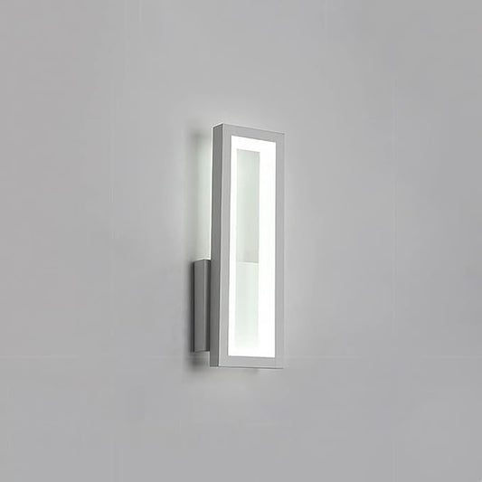 LED Wall Light Modern Metal Wall Sconce Lighting 16W Bedside Wall Lamp, Nordic Rectangle Wall Sconces Indoor Wall Wash Lights for Living Room Bedroom Bedside Hallway