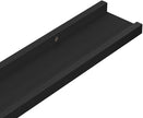 Black Frame Ledge Shelf Set of 2, Modern U-Shaped Floating Shelves for Picture Frames and Decor, Wall Mounted Display Unit with Sleek Finish, Durable MDF Build, 15.7 x 3.5 x