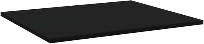 Set of 8 Floating Wall Shelves, 23.6-Inch Modern Black Engineered Wood Bookshelves for Living Room, Kitchen, Bedroom, and Home Office Wall Decor
